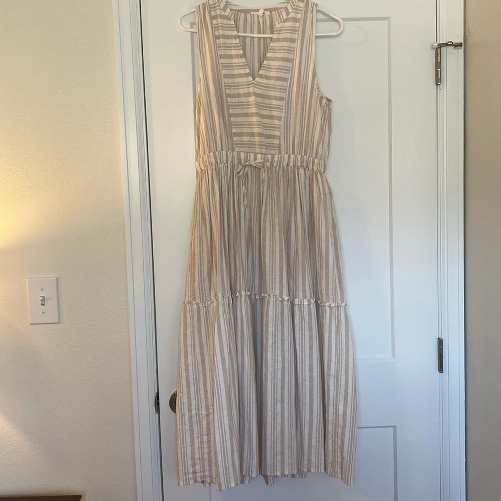 Long linen dress